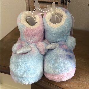 Rainbow Sugar Unicorn Plush Slippers
